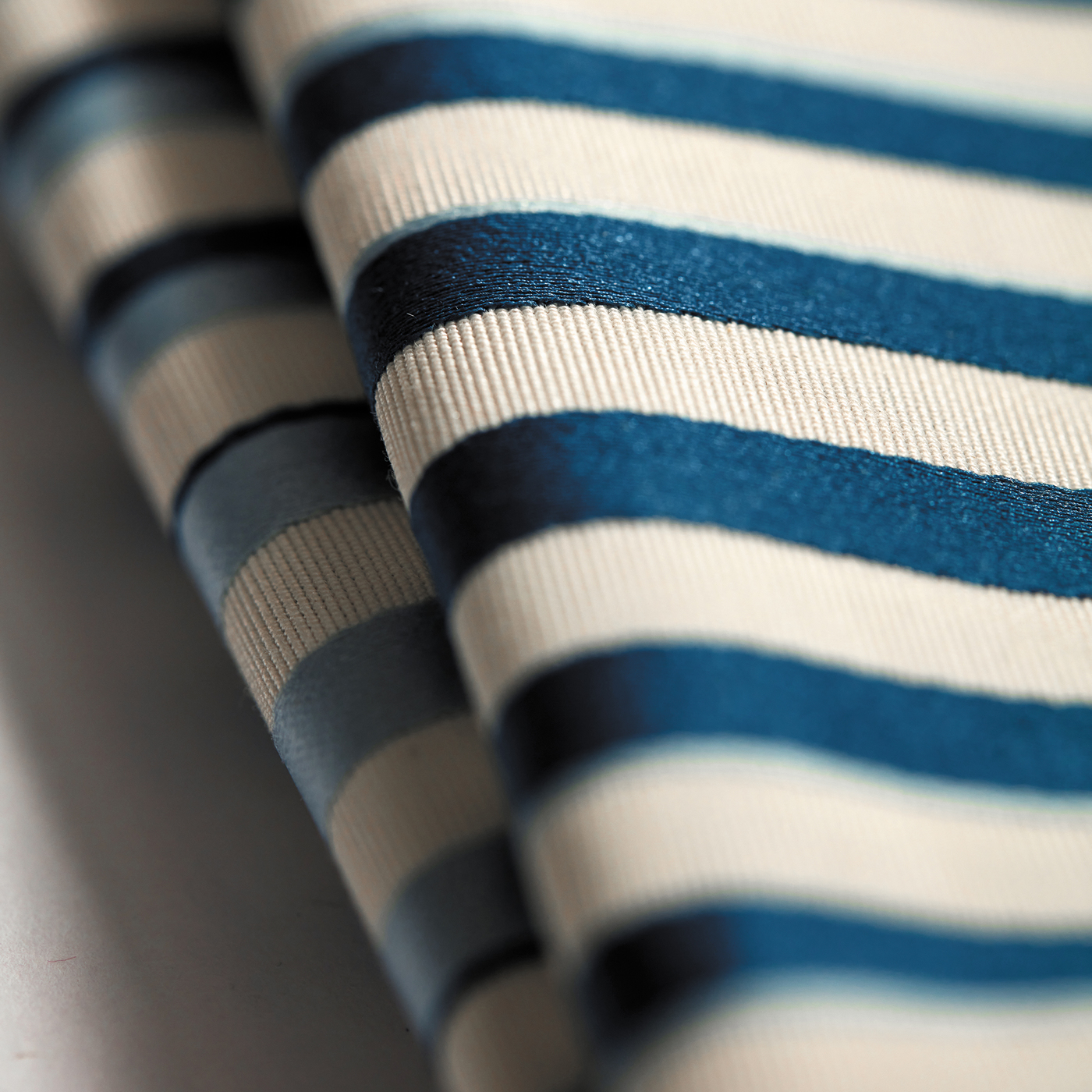 Carnival Stripe Navy Fabric by HAR
